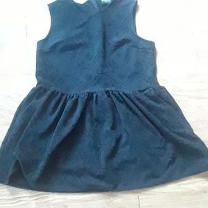 Black Patterned Formal Dress